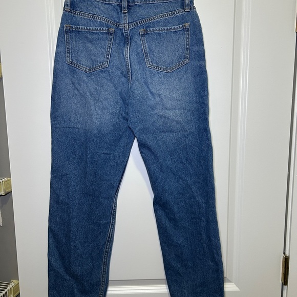 Old Navy Blue Straight-Leg Jeans Classic Denim - Picture 2 of 4